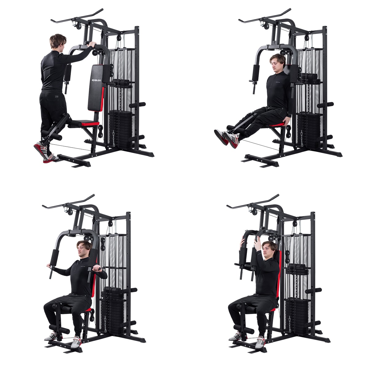 Hjemme fitness Multigym 2000 - 100 kg vægte
