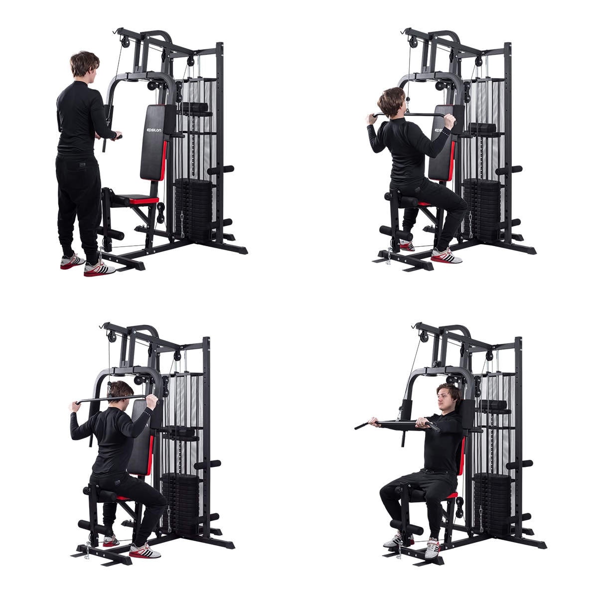 Hjemme fitness Multigym 2000 - 100 kg vægte