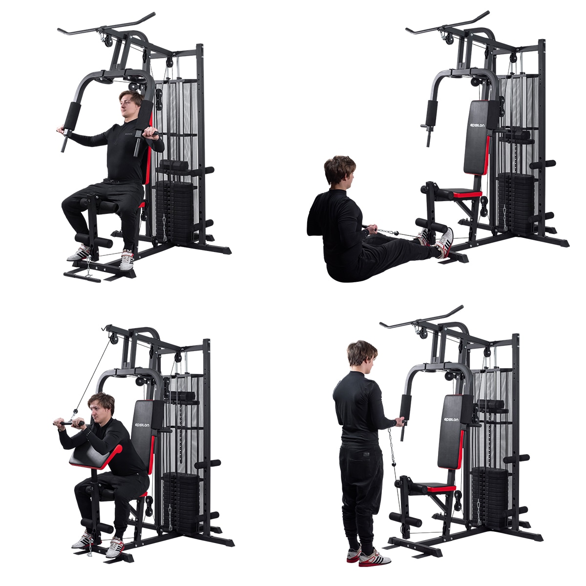 Hjemme fitness Multigym 2000 - 100 kg vægte