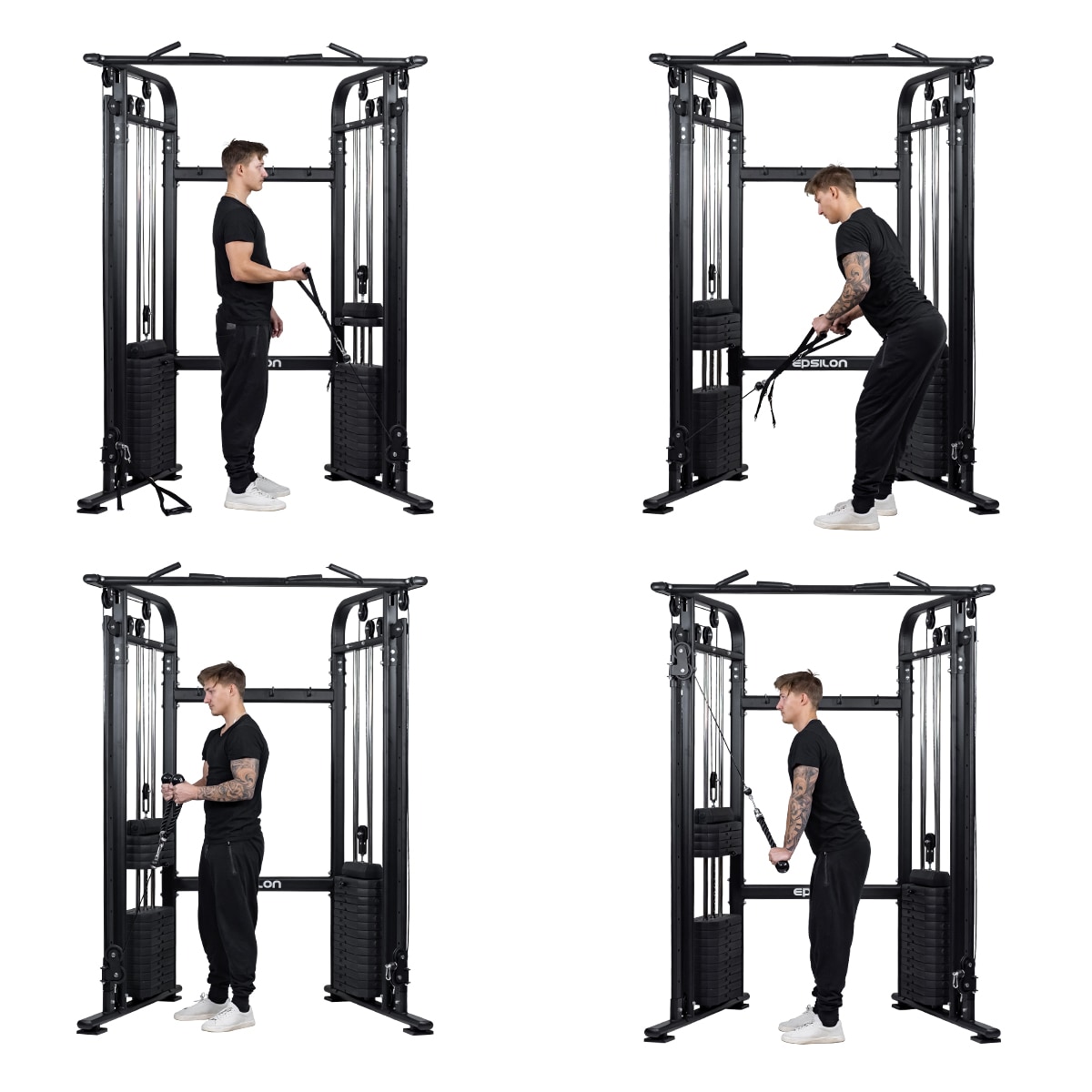 Hjemmegym Cable Cross – 2 x 75 kg vægte