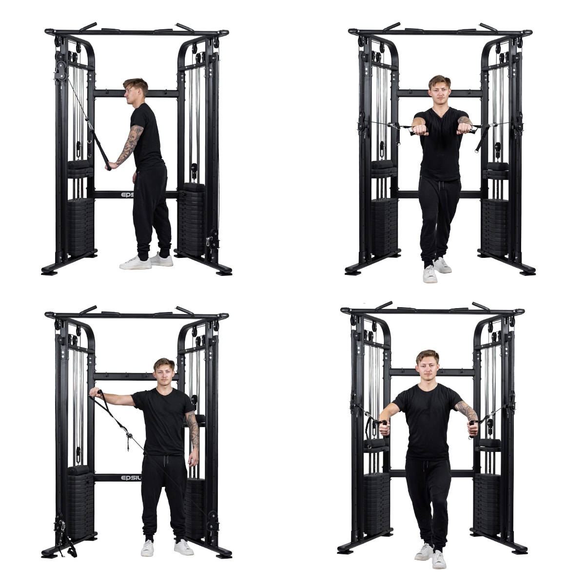 Hjemmegym Cable Cross – 2 x 75 kg vægte