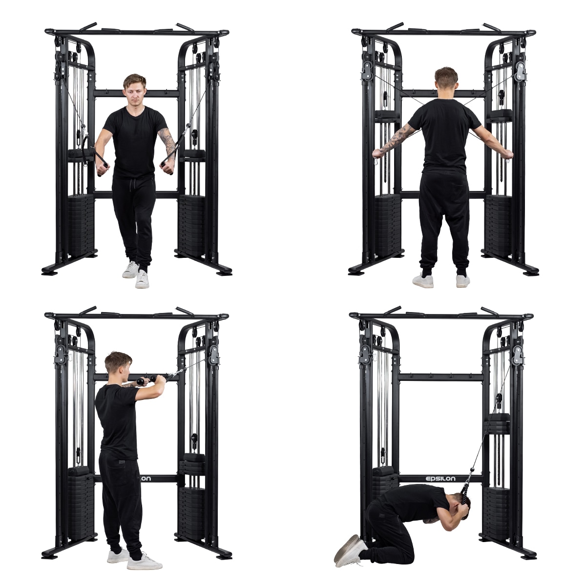 Hjemmegym Cable Cross – 2 x 75 kg vægte